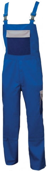 Latzhose Arbeitshose Berufshose Herren blau grau marine mit Knietaschen
