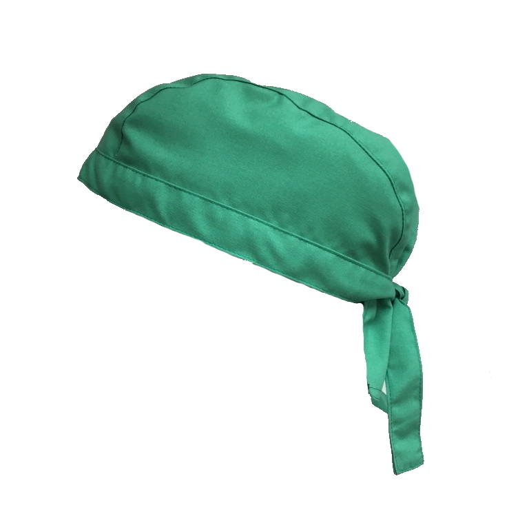 Stoffhaube Mütze Kopfbedeckung Arzt-Haube, Arztpraxis grün