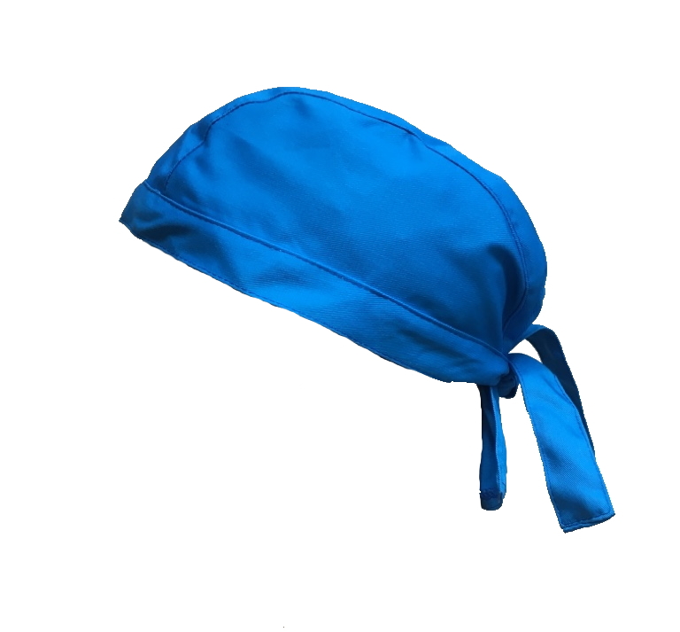 Stoffhaube Mütze Kopfbedeckung Arzt-Haube, Arztpraxis hellblau